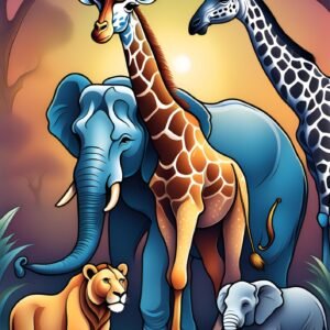 Colorindo os Animais (Livro com referência de cores)