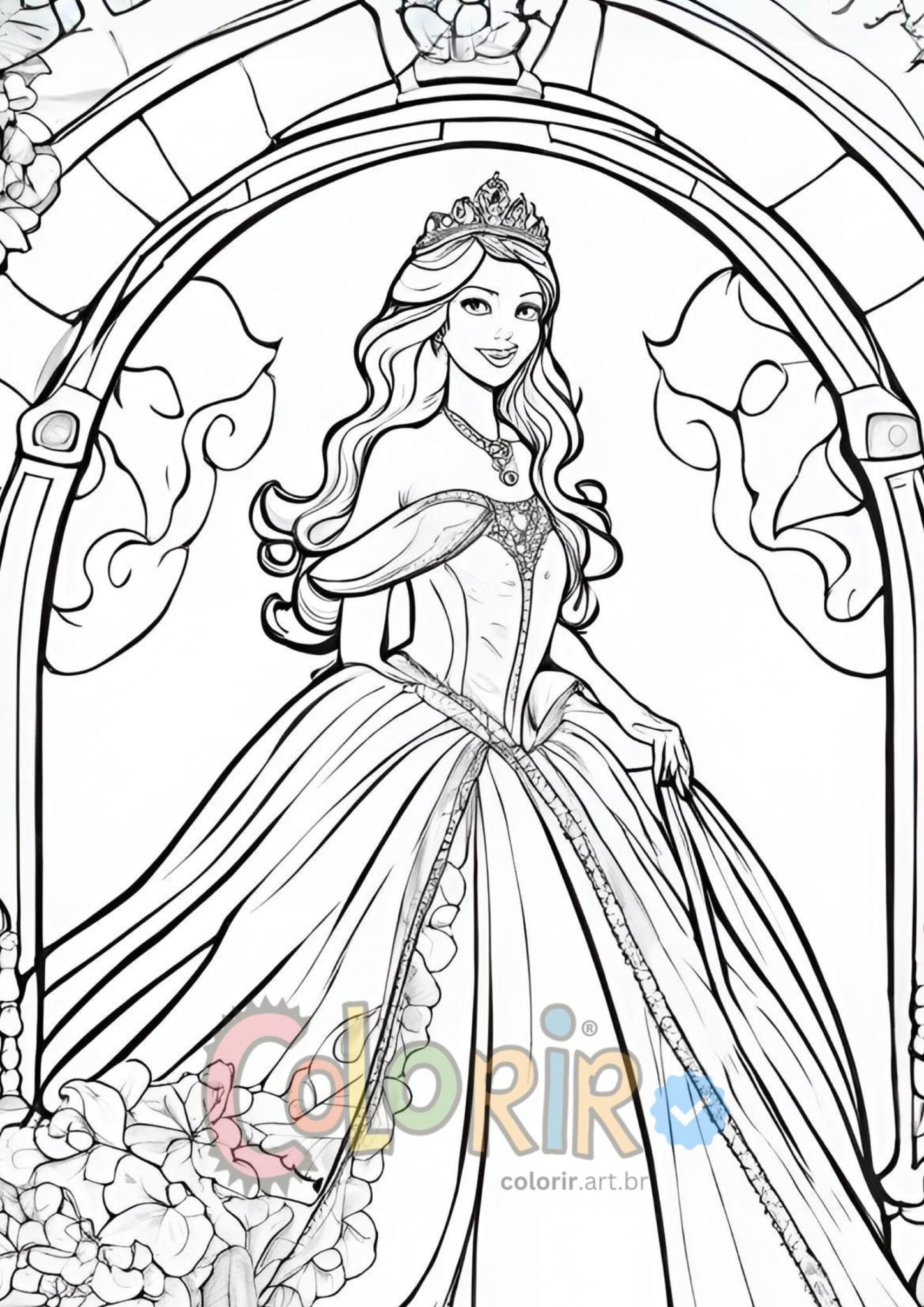 Lindas Princesas Para Colorir - Livros em PDF para colorir